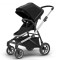 Carucior Thule SLEEK Cadru Gri si Copertina Midnight Black