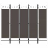Cumpara ieftin Paravan de camera cu 5 panouri, antracit, 200 x 180 cm