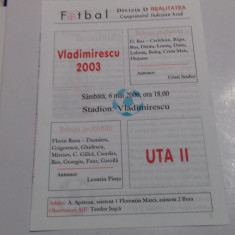 program Vladimirescu 2003 - UTA 2