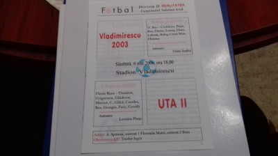 program Vladimirescu 2003 - UTA 2 foto