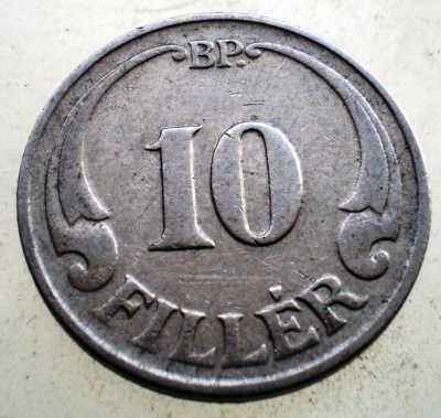 1.228 UNGARIA 10 FILLER 1926 foto