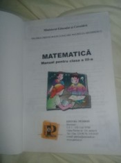 matematica manual clasa a III a valeria cristici ion cojocaru,aurelia arghirescu