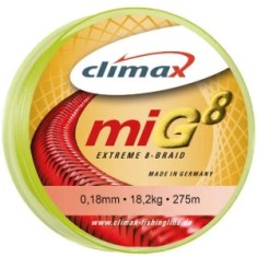 Fir textil Climax MIG8 FLUO YELLOW 135m 0.28mm 27.8kg foto