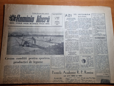 romania libera 23 martie 1963-regiunea galati,uzinele unirea cluj,ramnicu sarat foto