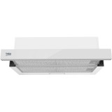 Hota incorporabila telescopica Beko HNT63322WH, Putere de absorbtie 320 mc/h, 59.8 cm, Alb