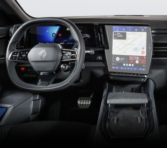 Folie Protectie Navigatie Renault Rafale 2023+, Duragon, protectie Display Navigatie, silicon Transparent, Anti-zgarieturi, kit instalare