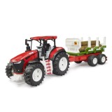 Cumpara ieftin Bruder Tractor Roadmax cu remorca forestiera si 3 busteni