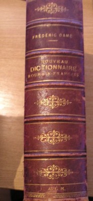 myh 34f - Frederic Dame - Nouveau dictionnaire roumain-francais - ed 1893 foto