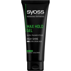 Gel de Par SYOSS Max Hold, 250 ml, Extra Strong Hold, Confera Stralucire Parului, Gel pentru Par, Gel Coafare Par, Gel de Par pentru Barbati, Gel de P foto