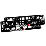 Set 2 suporti numar inmatriculare personalizat-Audi 2