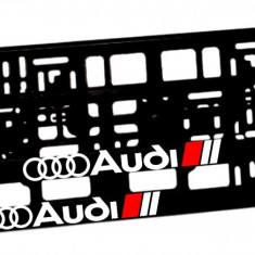 Set 2 suporti numar inmatriculare personalizat-Audi 2