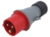 Conector alimentare AC trifazat AMPHENOL IP&amp;S 16A 415V mufă tată IP44