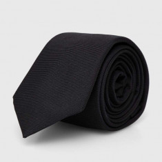 HUGO cravată de mătase culoarea negru 50515589