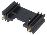 Radiator extrudat TO220 TO3P negru 25.4x45x12.7mm
