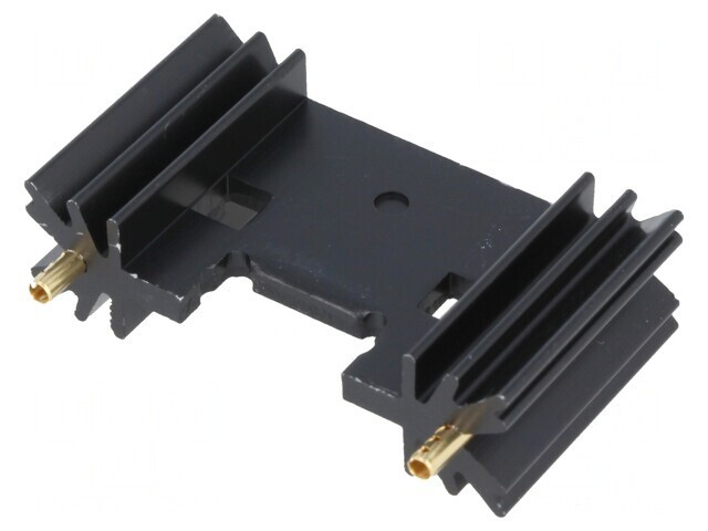 Radiator extrudat TO220 TO3P negru 25.4x45x12.7mm