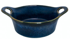 CULINARO CERAMICA Tava rotunda pentru cuptor 12,5x5,5cm ceramica albastra (UN30-004-2-CB) foto