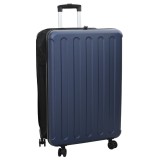 VidaXL Valiză pliabilă Hard Shell 28&quot; Albastru &icirc;nchis 50x30x76 cm ABS