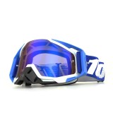 Cumpara ieftin Ochelari Moto ATV / Enduro / Cross, FIXATO, Lentila Albastra, Rama Albastru cu Alb
