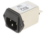 Conector alimentare AC soclu tată 6A 250VAC C14