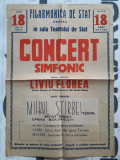 HST PM27 Afiș concert simfonic Filarmonica Oradea 1957