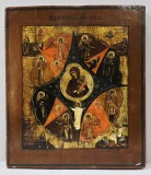 Maica Domnului, 'Rugul Aprins', Icoana Scoala Rusa , Secol XIX