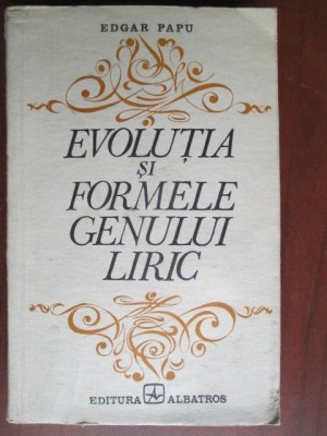 Evolutia si formele genului liric foto