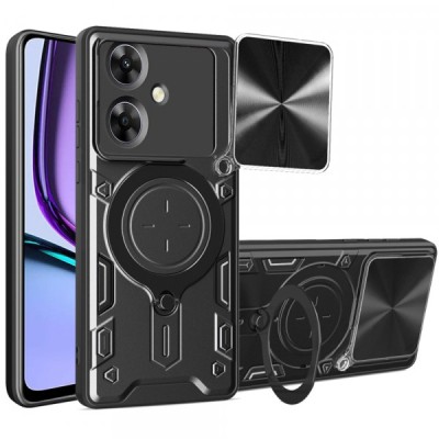 Husa pentru Realme Note 60, Techsuit, CamGuard Pro, Neagra foto