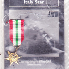 bnk md Anglia medalia Italy Star - WW II - miniatura - reproducere