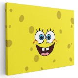 Tablou afis SpongeBob desene animate 2214 Tablou canvas pe panza CU RAMA 60x80 cm