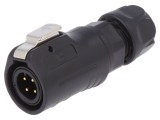 Conector Circular Mufă 12mm 4-PIN Aurit 5A