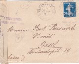 AMS @ - PLIC CIRCULAT 1916 FRANȚA, CONTROL POȘTAL MILITAR