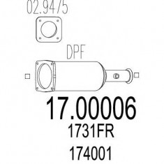 Filtru de particule , funingine PDF Citroen C5 I (dc_) 2.2 HDi (DC4HXB, DC4HXE) MTS - 17.00006 foto