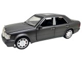 Macheta Mercedes Benz E500 AMG W124 gri 1:28 replica metal lumini si sunete usi capota portbagaj functionale