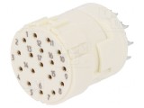Conector M23 17 PIN Mamă Lipire 160V 8A