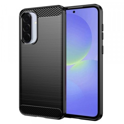 Husa pentru Samsung Galaxy A56 A566 / A36 A366, Techsuit, Carbon, Neagra foto
