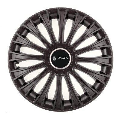 Set 4 capace roti pentru Matiz, model Dino Black, R16 foto