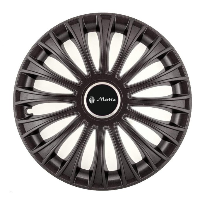Set 4 capace roti pentru Matiz, model Dino Black, R16