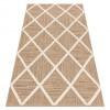 SPARK 0708A covor bej / cremă - leasă, caro, sisal, structural, 180x270 cm