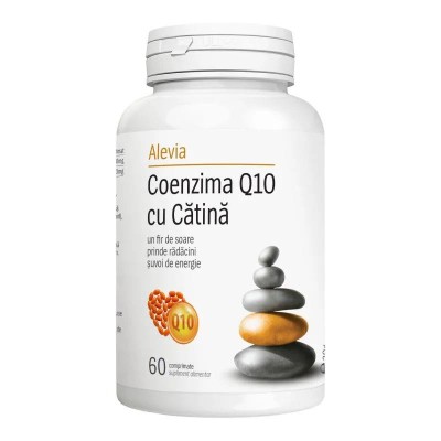 Coenzima Q10 cu Catina 60 comprimate Alevia foto