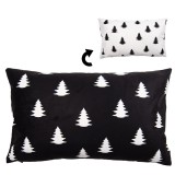 Cumpara ieftin Fata perna Brazi textil negru alb 30x50 cm