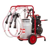 Aparat de muls vaci, pompă uscată, 2 posturi, 1 bidon aluminiu de 40&nbsp;litri