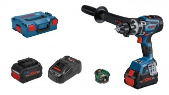 Bosch GSB 18V-150 C Masina de gaurit cu percutie brushless 150Nm + 2 acumulatori Li-Ion 18V + incarcator 8 Ah + L-Boxx - 4059952523293 foto