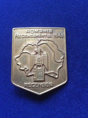 Insigna regalista - Insigna Romania - Recensor - Romania Recensamantul - 1941 foto