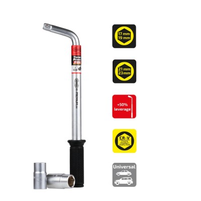 Cheie Pentru Roti Tip L Extensibila 17/19/21/23Mm 96866 417100 foto