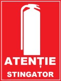 Placuta atentie stingator