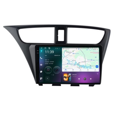 Navigatie dedicata cu Android Honda Civic IX Hatchback 2011 - 2015, 12GB RAM, foto