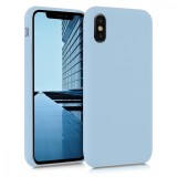 Husa pentru Apple iPhone X / iPhone XS, Silicon, Albastru, 42495.177, Carcasa, Kwmobile
