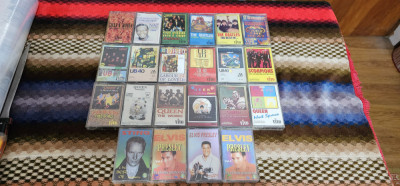 CASETE MUZICA UB40, SCORPIONS ,QUEEN, BEATLES, ELVIS PRESLEY,GUNS,N ROSES 22 BUC foto