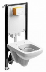 Set Vas Wc Suspendat Nova Pro M33123 Rimfree Cu Rezervor Si Cadru Slim 2, Kolo, 99646000 foto