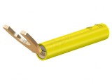 Mufă Furcă Banană 4mm 20A Galbenă